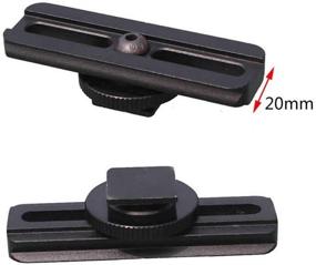 img 3 attached to Higoo Universal Camera Flash Hot Shoe Rail Adapter - 20mm for Optics Scope Sight: An SEO-friendly Upgrade!