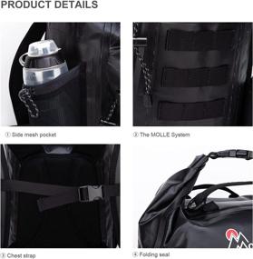 img 2 attached to Waterproof Dry Bag 20/30L by MOUNTAINTOP - Ideal for Kayaking, Boating, Swimming, Floating, Fishing, Hiking, Camping, Travel, Beach