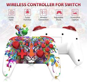 img 3 attached to 🎮 EasySMX Wireless Pro Controller for Nintendo Switch/Switch Lite/Switch OLED [Christmas Gift], Bluetooth Gamepad Remote with Turbo, Motion Control, Dual Vibration, Wakeup, and Screenshot