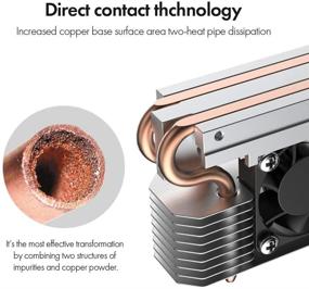 img 2 attached to Ineo M.2 2280 SSD Ракетный радиатор с внутренним вентилятором охлаждения [M3]