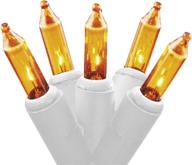 🌟 holiday pride ultra-brite gold lights on white wire - indoor/outdoor - set of 100 - ul listed - best for seo! логотип