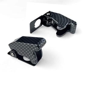 img 1 attached to MGI SpeedWare Safety Flip Covers For Toggle Bat-Handle Switch 5-Pack (Carbon)
