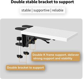img 1 attached to Компьютерная опора для руки HONJIE: надежная и прочная подставка для мыши для увеличения комфорта и производительности на домашнем и офисном столах