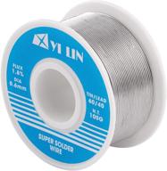 yi lin 60/40 solder tin lead rosin core solder wire - ideal for electrical soldering (0.6mm/100g), enhanced seo logo