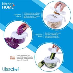 img 1 attached to 🔪 7 in 1 Ultra Chef Express: Food Chopper, Mixer, Blender, Whipper, Slicer, Shredder, Juicer