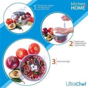 img 3 attached to 🔪 7 in 1 Ultra Chef Express: Food Chopper, Mixer, Blender, Whipper, Slicer, Shredder, Juicer