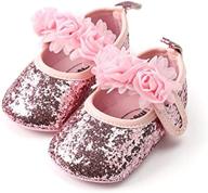 premium isbasic toddler pincess christening baptism girls' flats: stylish & comfortable shoes logo