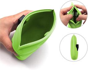 img 1 attached to 🐾 Portable Silicone Dog Treat Pouch with Magnetic Closure – holds Dry and Wet Food, perfect for Training on the go!