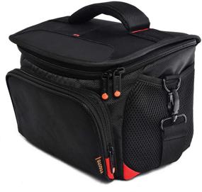 img 4 attached to 📷 Непревзойденная защита: Водонепроницаемая сумка-плечо для шоков для фотокамер DSLR Canon, Nikon, Sony, Olympus и Fujifilm от FOSOTO.