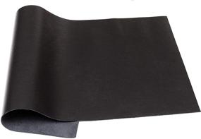 img 4 attached to 🐮 Кожаные шкуры ABE Cow Skins цвета и размеры - черный блестящий, 18 x 24 - премиум качество для ремесел и обивки