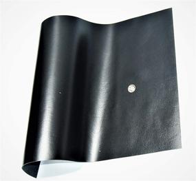 img 3 attached to 🐮 Кожаные шкуры ABE Cow Skins цвета и размеры - черный блестящий, 18 x 24 - премиум качество для ремесел и обивки