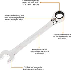 img 3 attached to 🔧 GearWrench Reversible Combination Ratcheting Wrench: Ultimate Industrial Power & Hand Tool