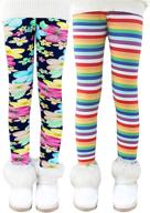 irelia winter fleece leggings with printed girls' clothing logo