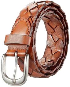 img 2 attached to Belts Leather Briaded Casual Unisex