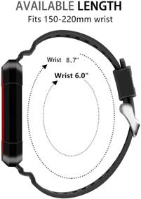 img 1 attached to KOMI Compatible For Xiaomi Mi Band 4/3 Strap Bracelet Sports Wrist Strap Colorful Wristband Replacement For Mi Band 4/Mi Band 3 Smart Accessories(Black/White)