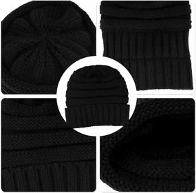 img 1 attached to 🧣 Warm & Cozy: Dxhycc Winter Knitted Beanie Earmuff - Embrace the Cold in Style!