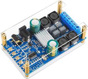 img 4 attached to 🔵 DROK Blue~Tooth Amplifier Board 4.1 | Digital 2 Channel 50W+50W | Wire~Less BT 3.0 4.0 | Speaker Amp with Case