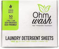 🌿 ohm earth’s ohm wash: hypoallergenic laundry detergent sheets for sensitive skin (50 loads, spring breeze) logo