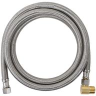 🧺 certified appliance accessories dw72ssbl 6ft dishwasher connector - braided stainless steel with elbow логотип