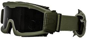 img 1 attached to 👓 Lancer Tactical Airsoft CA-221GB Safety Goggles with Smoke Lens and Stylish Vented Design - OD GREEN