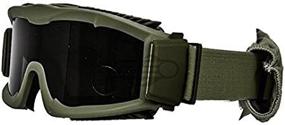 img 3 attached to 👓 Lancer Tactical Airsoft CA-221GB Safety Goggles with Smoke Lens and Stylish Vented Design - OD GREEN