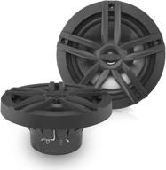 🔊 enrockmarine em265b pair 2-way 180w high-performance water-resistant loudspeaker, 6.5-inch, black logo