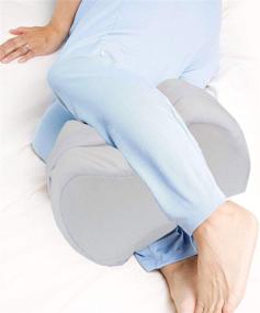 img 4 attached to Ultimate Comfort: Ergonomic Knee Pillow for Side Sleepers - Memory Foam for Spine Alignment & Back Pain Relief - Soft Cover with Stabilizing Strap - Achieve Deep Night’s Sleep with the Knee Wedge Pillow