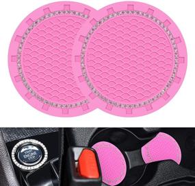 img 4 attached to ISaddle Bling Car Cup Holder Insert Coaster For Women&#39 Interior Accessories