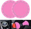 isaddle bling car cup holder insert coaster for women&#39 interior accessories logo