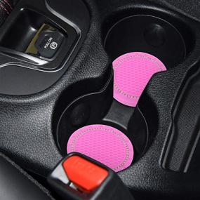 img 3 attached to ISaddle Bling Car Cup Holder Insert Coaster For Women&#39 Interior Accessories