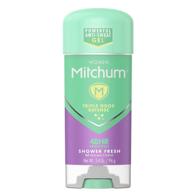 💦 stay fresh all day with mitchum women gel antiperspirant deodorant, shower fresh, 3.4oz. logo