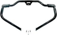 🏍️ защитные стойки для двигателя harley davidson gloss black mustache engine guard highway bar crash bars softail ref# 49000141 - подходят для моделей fat boy, street bob, breakout, deluxe, low rider s, slim, sport glide, heritage classic 2018-2021 - в комплекте педали для ног. логотип