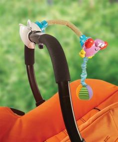 img 3 attached to 🦀 Набор десятидюймового танцующего краба "Fun Flex", удостоенный наград: универсальная и интерактивная игрушка для младенцев для коляски, переноски, высокого стула, детской кровати или автокресла.