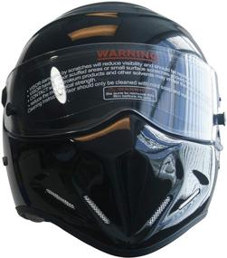 img 3 attached to 🏍️ High-Performing CRG Full-Face Motorcycle Street Bike Fiberglass Helmet - DOT Certified ATV-4 for Optimal Safety and Protection