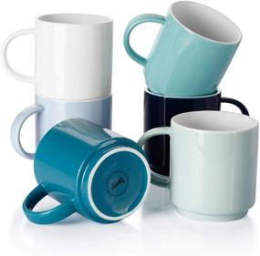 img 4 attached to Sweese 616 003 Stackable Coffee Cups - Classic and Space-Saving Solution