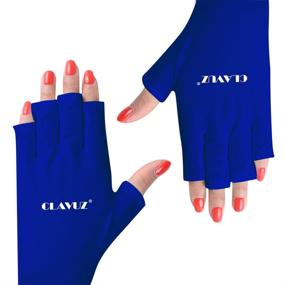 img 2 attached to 💅 CLAVUZ Nail UV Shield Gloves: Ultimate Protection for Gel Manicures with UV/LED Lamps