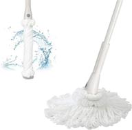 🧹 jehonn microfiber twist tornado mop with self-wringing metal wringer and 2 washable replacements - efficient floor cleaning & dust mop (51 inches) logo
