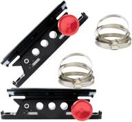 🔧 aufer 2pcs universal roll bar holder: jeep wrangler, utv, polaris rzr, can am - adjustable & aluminum logo