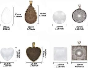 img 2 attached to Pendant Teardrop Setting Cabochon Styles 48Pcs