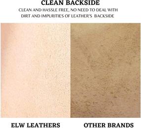 img 1 attached to 🐄 ELW Full Grain Leather Cowhide: 4-5 oz. Thickness | AB Grade Hide | Pre-Cut 4-6 SQ FT Piece | Vegetable Tanned Tooling, Carving, Dyeing Material for Craft and Hobby Workshop