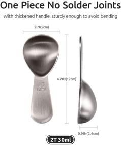 img 3 attached to ☕ Durable Stainless Steel Coffee Scoop: U-Taste 18/8 Measuring Tool for 2 Tablespoons