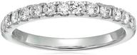 vir jewels 1/2 cttw diamond wedding band in 14k white gold with 13 prong-set round stones logo