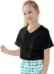 img 2 attached to KOWSPORT T Shirt Classic V Neck Girls Boys' Clothing for Tops, Tees & Shirts