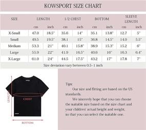 img 1 attached to KOWSPORT T Shirt Classic V Neck Girls Boys' Clothing for Tops, Tees & Shirts
