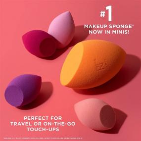 img 2 attached to Real Techniques Мини Miracle Complexion Sponge Makeup Blender - 4 штук Красоты Губки: Необходимость для безупречного нанесения макияжа