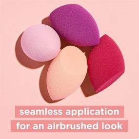 img 1 attached to Real Techniques Мини Miracle Complexion Sponge Makeup Blender - 4 штук Красоты Губки: Необходимость для безупречного нанесения макияжа