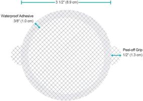 img 2 attached to Aire Allure 25-Pack Disposable Mesh Stickers for Shower Drain Hair Catcher