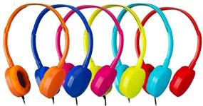 img 4 attached to Bulk Headphones 6 Pack School Headphones For Classroom -YMJ(Y6 Color Mixed) Earphones Earbuds For Kids Headphones and Earbud Headphones