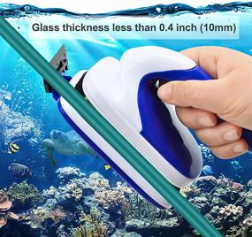 img 2 attached to 🐠 Aquarium Fish Tank Cleaner with Magnetic Glass Cleaning, Floating Brush Design and Convenient Handle