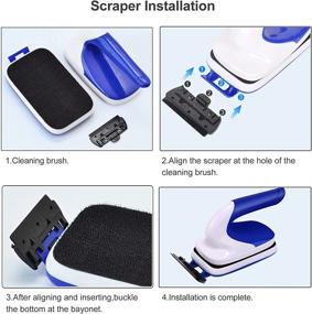 img 1 attached to 🐠 Aquarium Fish Tank Cleaner with Magnetic Glass Cleaning, Floating Brush Design and Convenient Handle